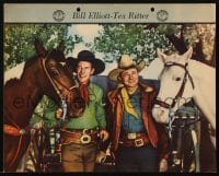 3m027 BILL ELLIOTT/TEX RITTER Dixie ice cream premium 1942 cowboy stars with their horses!