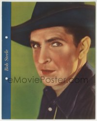 3m029 BOB STEELE Dixie ice cream premium 1934 head & shoulders portrait wearing cowboy hat!