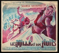 3m196 ARABIAN NIGHTS French pressbook 1946 Maria Montez, Sabu, Jon Hall, posters shown!