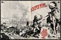 3m213 CUSTER OF THE WEST French pressbook 1968 Shaw, Battle of Little Big Horn, posters shown!