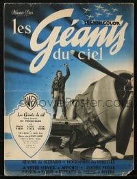 3m223 FIGHTER SQUADRON French pressbook 1950 Edmond O'Brien, Robert Stack, WWII, posters shown!