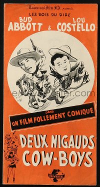 3m249 RIDE 'EM COWBOY French pressbook 1950 Bud Abbott & Lou Costello, posters shown!