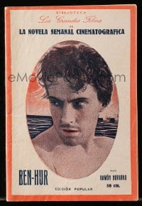 3m047 BEN-HUR 4x6 Spanish magazine 1920s Ramon Novarro, Betty Bronson, May McAvoy, Francis X. Bushman