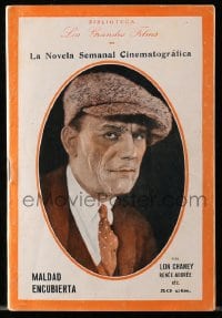 3m048 BLACKBIRD 4x6 Spanish magazine 1920s Lon Chaney, written & directed by Tod Browning!
