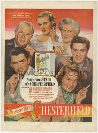 3m121 PARADINE CASE magazine ad 1948 Gregory Peck & cast smokes Chesterfield cigarettes!