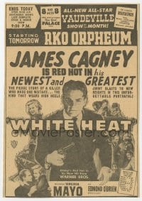 3m153 WHITE HEAT 6x8 newspaper ad 1949 James Cagney as Cody Jarrett, Raoul Walsh classic film noir!
