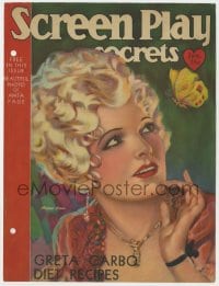 3m089 SCREEN PLAY magazine cover January 1931 wonderful art of Marian Nixon by Henry Clive!