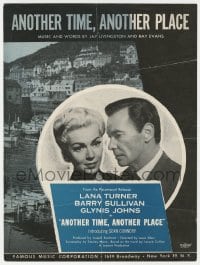3m275 ANOTHER TIME ANOTHER PLACE sheet music 1958 Lana Turner, Barry Sullivan, the title song!