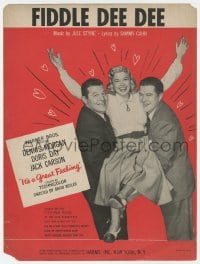 3m329 IT'S A GREAT FEELING sheet music 1949 Doris Day, Dennis Morgan, Jack Carson, Fiddle Dee Dee!