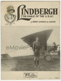 3m336 LINDBERGH sheet music 1929 The Eagle of the U.S.A., by Howard Johnson & Al Sherman!