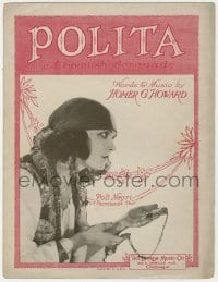 3m362 POLITA sheet music 1924 Paramount star Pola Negri as a gypsy, A Spanish Serenade!