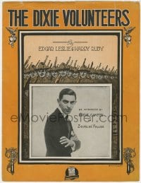 3m415 ZIEGFELD FOLLIES OF 1917 stage play sheet music 1917 Eddie Cantor, The Dixie Volunteers!
