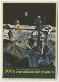 3m643 2001: A SPACE ODYSSEY 1pg Spanish herald 1968 Stanley Kubrick, art of astronauts by Bob McCall!