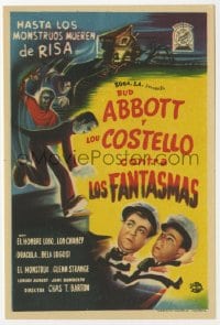 3m646 ABBOTT & COSTELLO MEET FRANKENSTEIN Spanish herald 1950 Wolfman & Dracula after Bud & Lou!