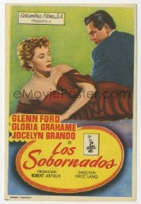 3m670 BIG HEAT vertical Spanish herald 1954 Glenn Ford & sexy Gloria Grahame, Fritz Lang, different!