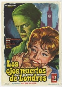 3m705 DEAD EYES OF LONDON Spanish herald 1963 Die Toten Augen von London, Edgar Wallace, different!