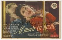 3m706 DEAD OF NIGHT Spanish herald 1948 Cavalcanti English classic, different strangler image!