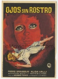 3m729 EYES WITHOUT A FACE Spanish herald 1963 Georges Franju's Les Yeux Sans Visage, great art!