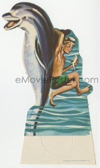 3m735 FLIPPER die-cut Spanish herald 1963 Chuck Connors, different art of Luke Halpin & dolphin!