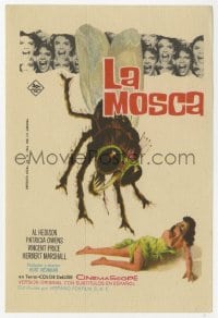 3m736 FLY Spanish herald 1963 classic sci-fi, different art of giant bug attacking scared woman!