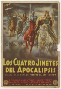 3m740 FOUR HORSEMEN OF THE APOCALYPSE Spanish herald R1940s completely different art by Fernandez!