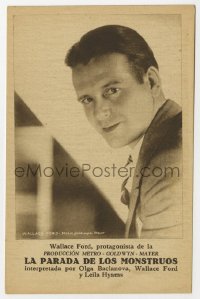 3m744 FREAKS Spanish herald 1933 different close up of Wallace Ford, Tod Browning MGM classic!
