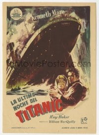 3m848 NIGHT TO REMEMBER Spanish herald 1959 English Titanic biography, different art of tragedy!