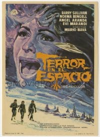 3m886 PLANET OF THE VAMPIRES Spanish herald 1966 Mario Bava sci-fi/horror, different Mataix art!