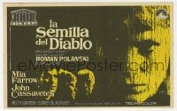 3m903 ROSEMARY'S BABY Spanish herald 1969 Roman Polanski, Mia Farrow, creepy different Jano art!