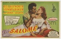 3m908 SALOME Spanish herald 1954 different image of sexy Rita Hayworth & Stewart Granger!