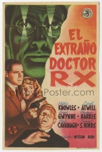 3m938 STRANGE CASE OF DOCTOR Rx Spanish herald 1942 Patric Knowles, Lionel Atwill, Anne Gwynne