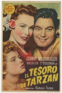 3m950 TARZAN'S SECRET TREASURE Spanish herald 1946 Johnny Weissmuller, O'Sullivan & Sheffield!
