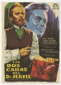 3m975 TWO FACES OF DR. JEKYLL Spanish herald 1966 Xaneto art of him injecting himself with drug!