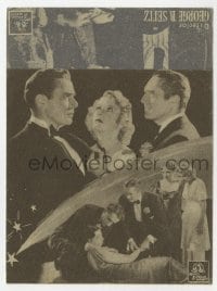 3m977 UNDER COVER OF NIGHT 4pg Spanish herald 1940 Edmund Lowe, Florence Rice, Nat Pendleton, murder mystery!