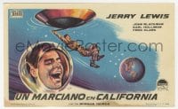3m981 VISIT TO A SMALL PLANET Spanish herald 1964 alien Jerry Lewis saucers down to Earth!