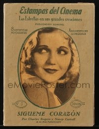 3m046 FOLLOW THRU 6x8 Spanish portfolio 1931 Charles Buddy Rogers & Nancy Carroll, with 8 cards!