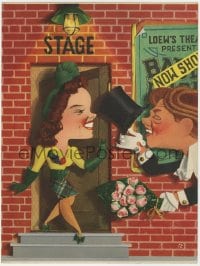 3m063 BABES ON BROADWAY 2pg trade ad 1941 art of Mickey Rooney & Judy Garland by Jacques Kapralik!
