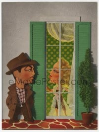 3m068 JOHNNY EAGER 2pg trade ad 1942 great Jacques Kapralik art of sexy Lana Turner & Robert Taylor!