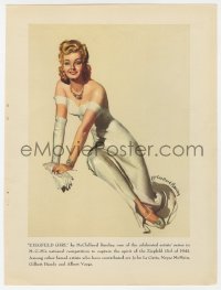 3m071 ZIEGFELD GIRL 2pg trade ad 1941 art sexy Lana Turner from a painting by McClelland Barclay!