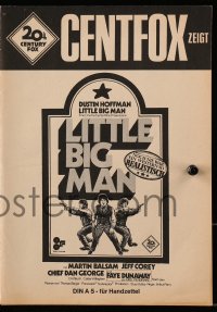 3m178 LITTLE BIG MAN German pressbook 1971 Dustin Hoffman, black comedy directed by Arthur Penn!
