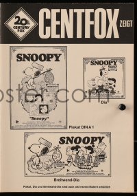 3m190 SNOOPY COME HOME German pressbook 1972 Peanuts, Charlie Brown, Schulz, Snoopy & Woodstock!