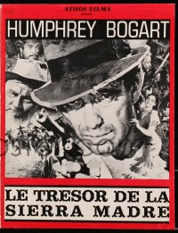 3m264 TREASURE OF THE SIERRA MADRE French pressbook R1960s art of Humphrey Bogart, posters shown!