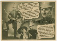 3m681 BURLESQUE ON CARMEN 4pg Spanish herald R1940s Charlie Chaplin in parody of Bizet's opera!