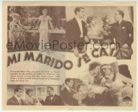 3m728 ENTER MADAME 4pg Spanish herald 1936 different romantic close up of Cary Grant & Elissa Landi!