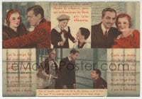 3m823 MANHATTAN MELODRAMA 6pg Spanish herald 1934 Clark Gable, Myrna Loy & William Powell, different!