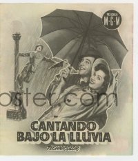 3m927 SINGIN' IN THE RAIN 4pg Spanish herald 1953 Gene Kelly, Debbie Reynolds, Donald O'Connor