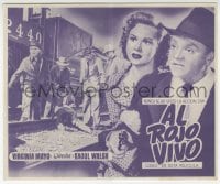 3m988 WHITE HEAT 4pg Spanish herald 1950 James Cagney & Virginia Mayo, classic film noir, different!