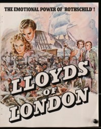 3m069 LLOYD'S OF LONDON 4pg trade ad 1936 Freddie Bartholomew, Madeleine Carroll, Tyrone Power!