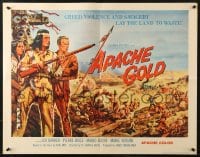 3p721 APACHE GOLD 1/2sh 1965 Winnetou - 1. Teil, Lex Barker, German western!