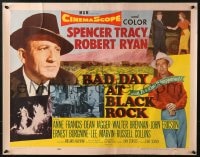 3p724 BAD DAY AT BLACK ROCK style B 1/2sh 1955 Spencer Tracy, Robert Ryan & Anne Francis!